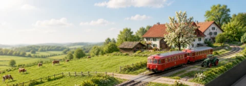 Diorama Vorschlag Landschaft Frühling MOBA Module