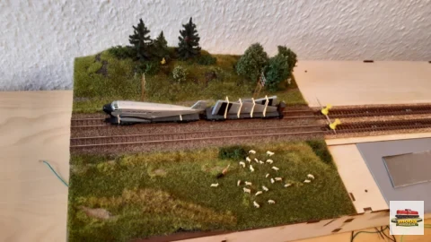 Modellbahn Spur N Modul JU52